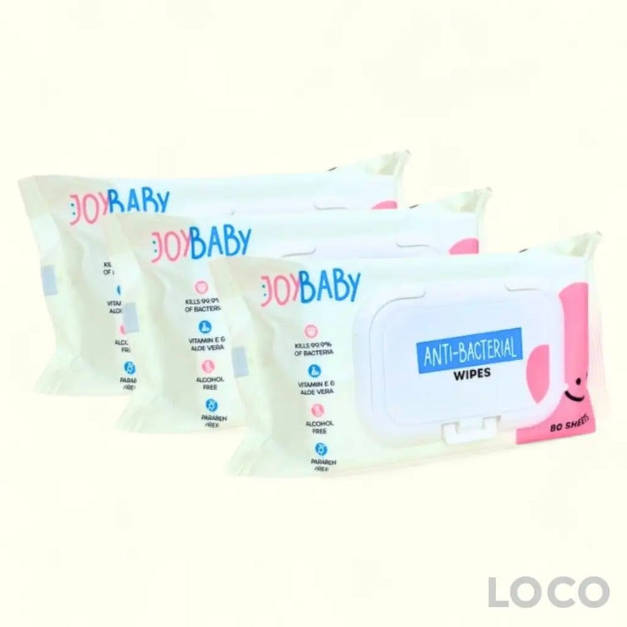 Joybaby Wet Wipes 80s x 3 Antibacterial