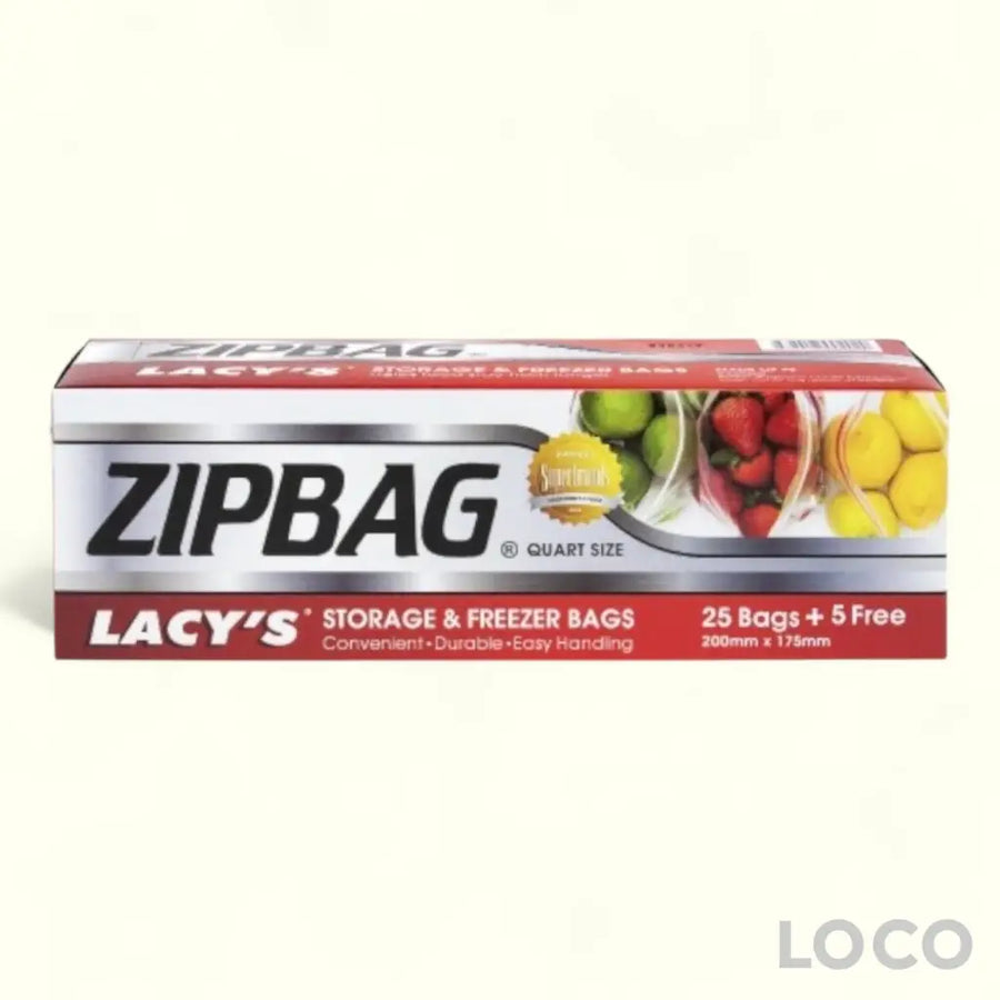 Lacys Zipbag M Quart 25s + 5s