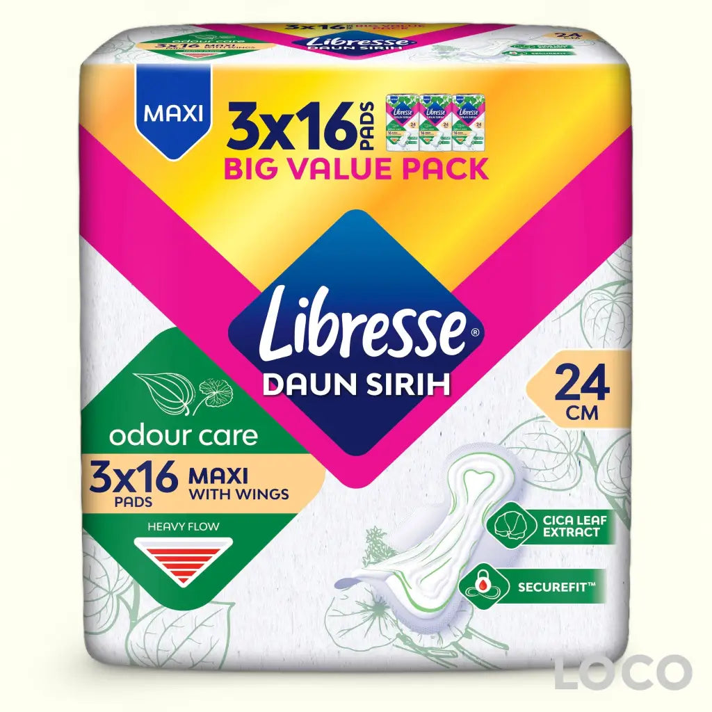 Libresse Feminine Pads Odour Care Big Value Pack - MaxiW