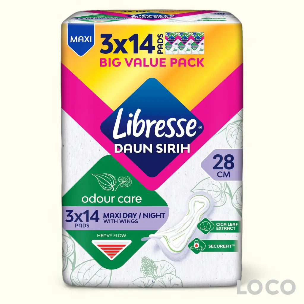 Libresse Feminine Pads Odour Care Big Value Pack - MaxiW