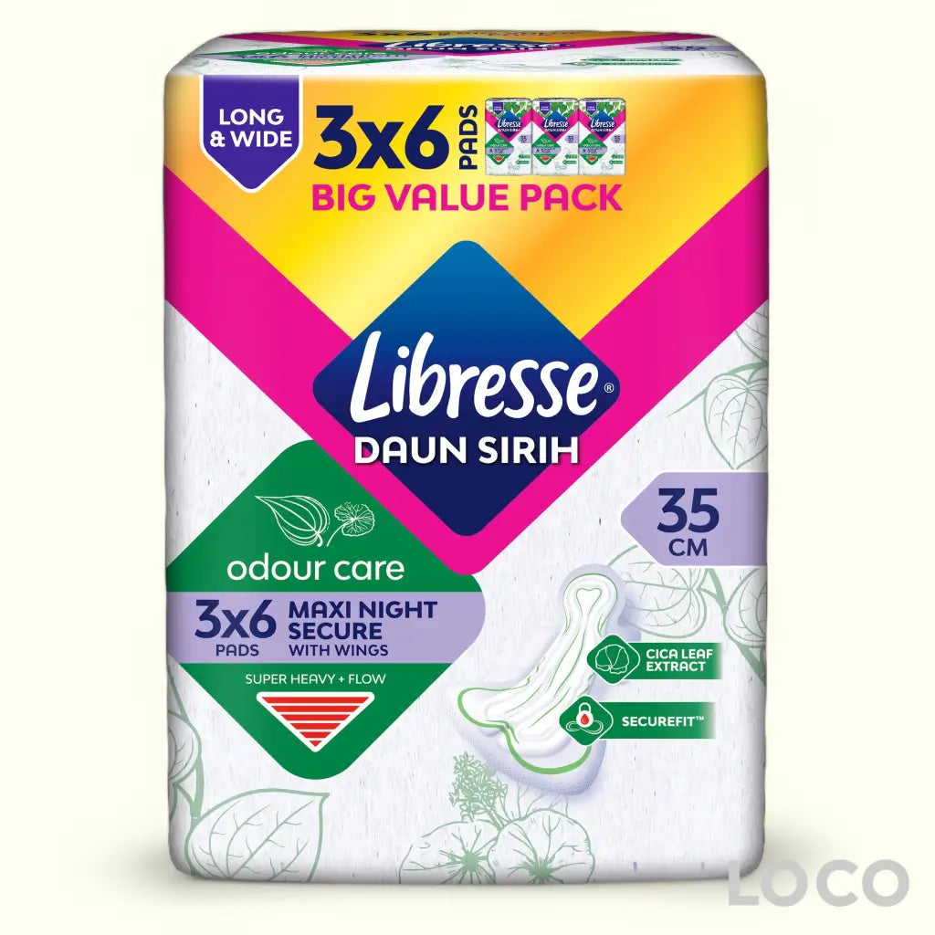 Libresse Feminine Pads Odour Care Big Value Pack - WBNightW