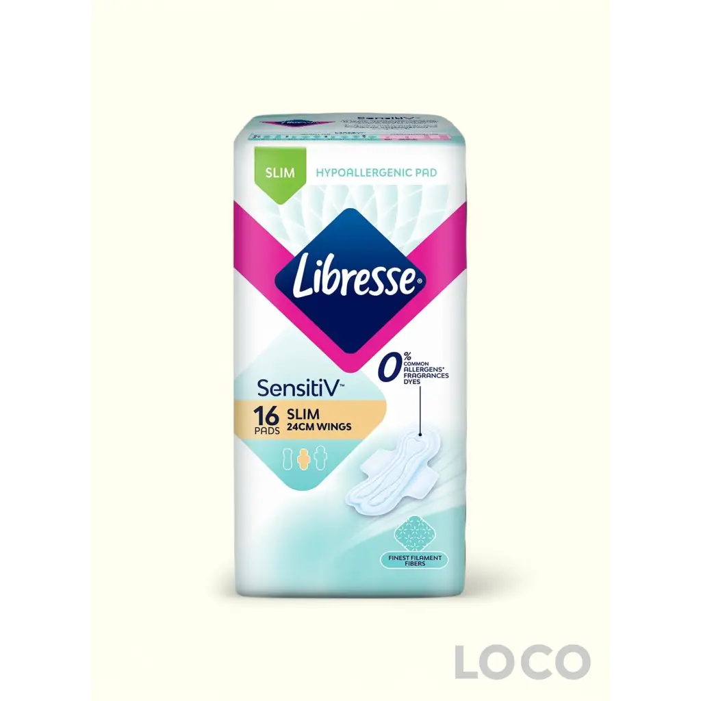 Libresse Feminine Pads SensitiV Single Pack - SlimW 24cm