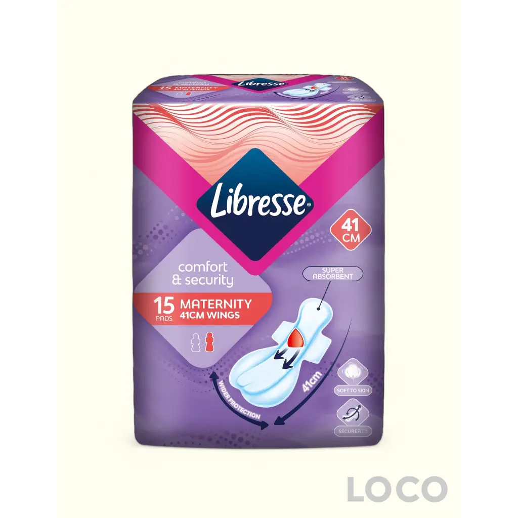 Libresse Maternity Pads Big Pack - WBNightW 41cm (3x5s)