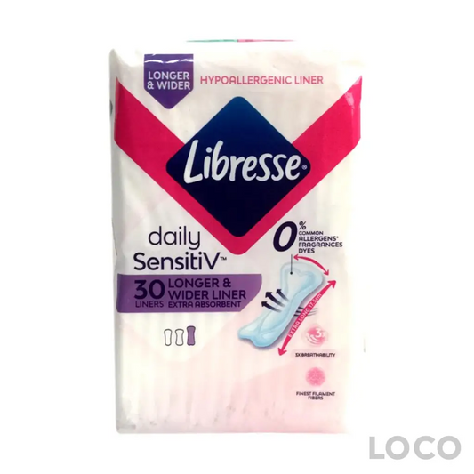 Libresse Sensitiv Long & Wide Slim Pantyliner 30s Big Pack -