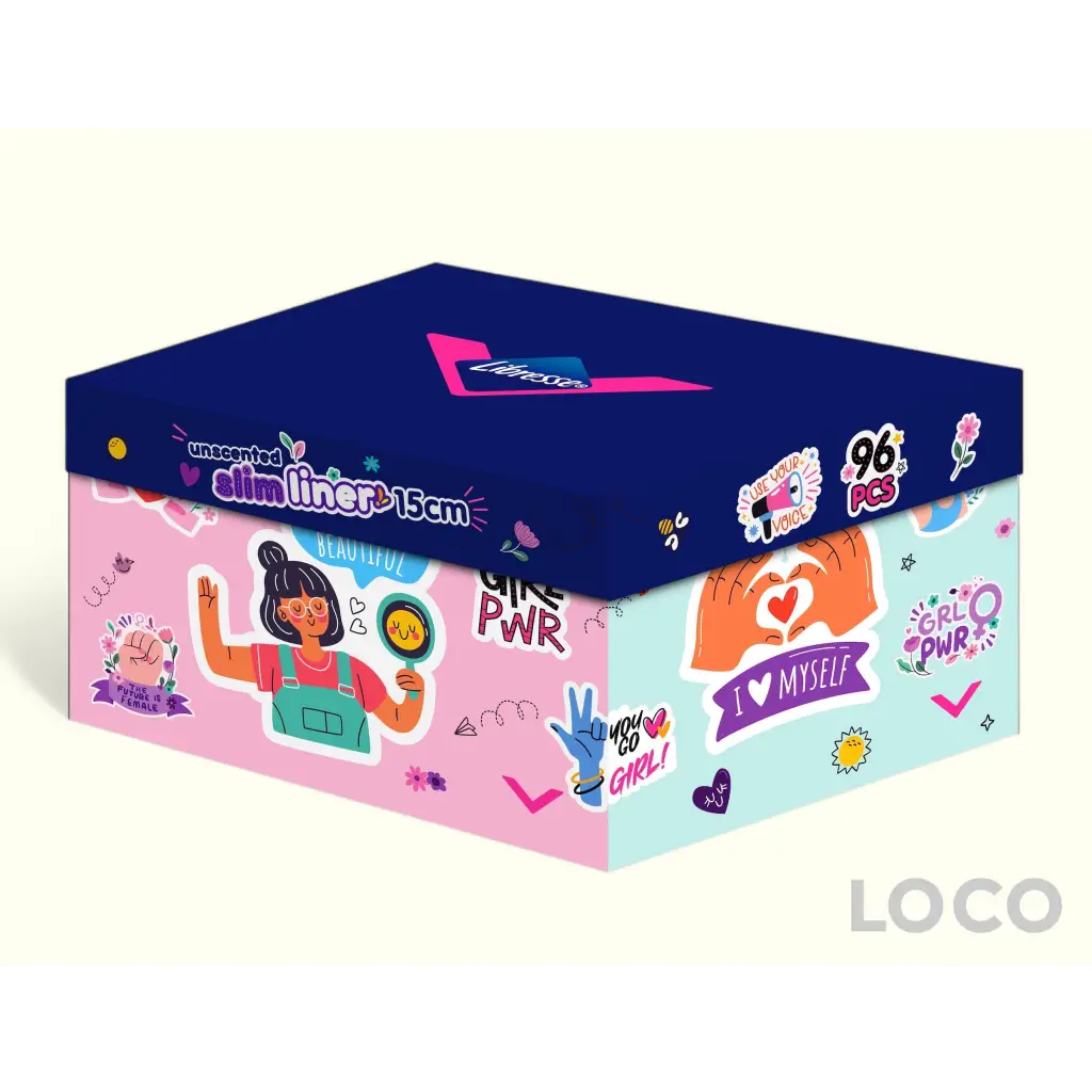 Libresse Unscented Box Panty Liners - SlimPL 15cm (3x32s)