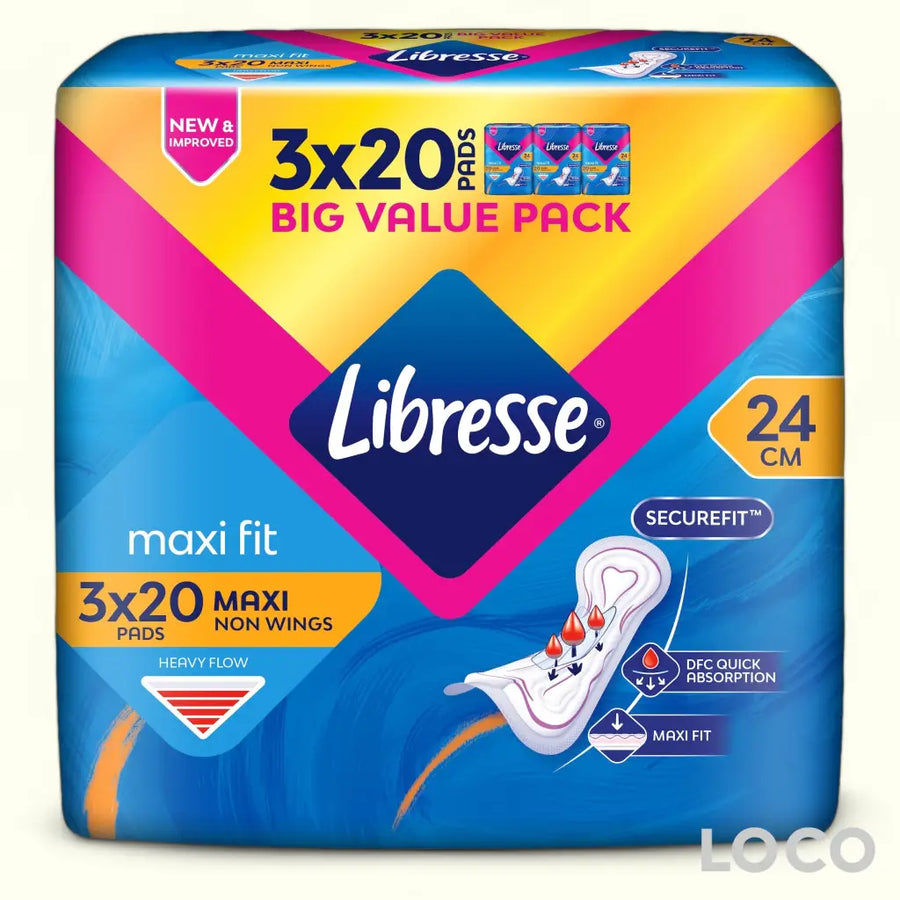 Libresse Unscented Feminine Pads Big Value Pack - MaxiNW