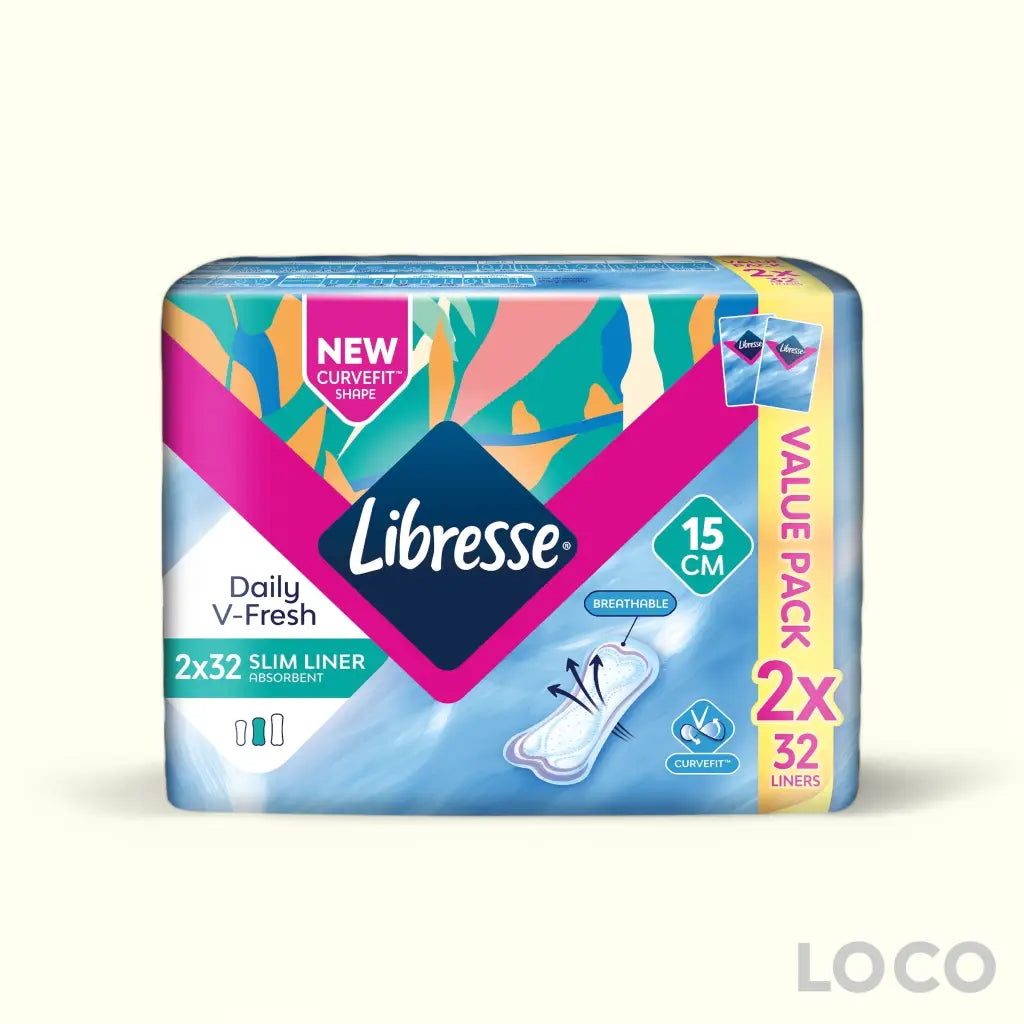 Libresse Unscented Feminine Pads Twin Pack - SlimPL 15cm