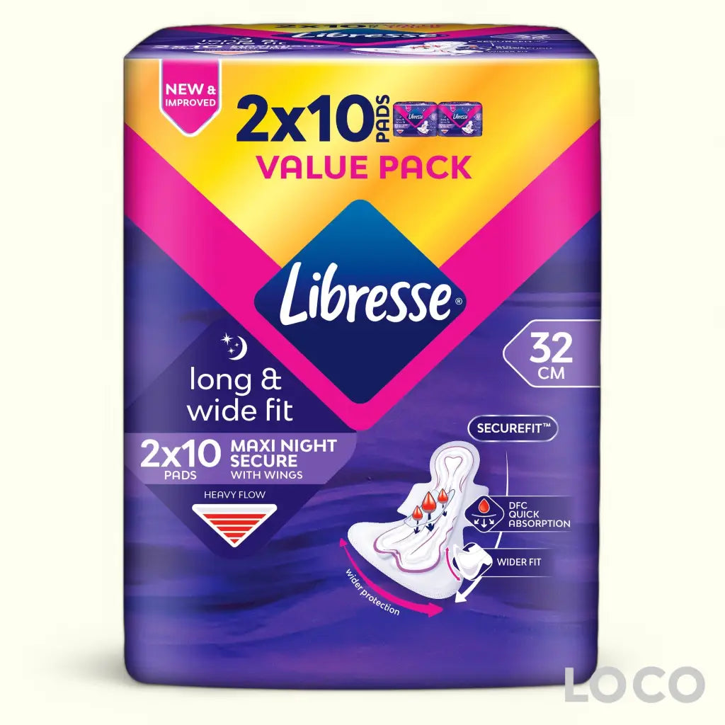 Libresse Unscented Feminine Pads Twin Pack - WBNightELW
