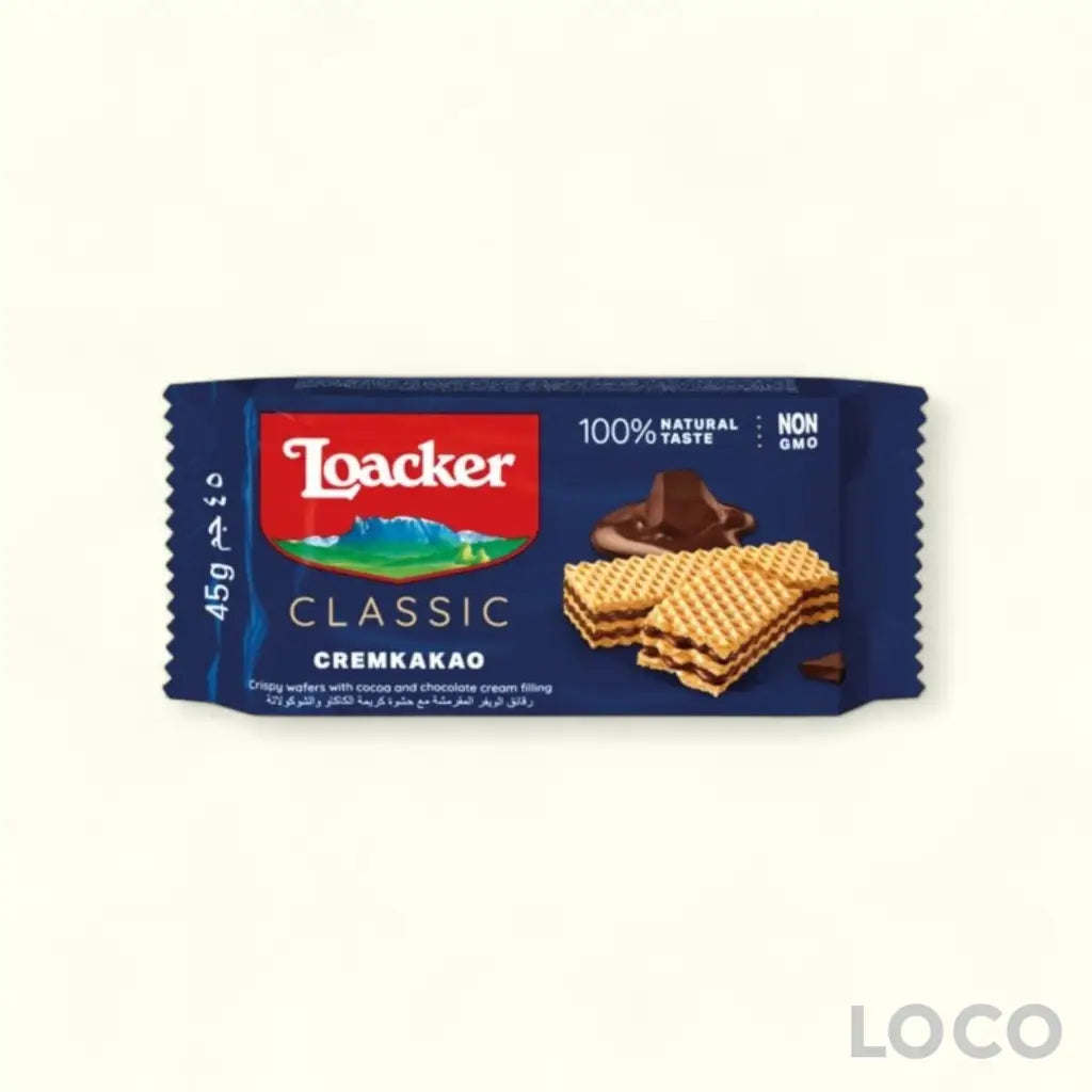 Loacker Wafers 45G - Cremkakao