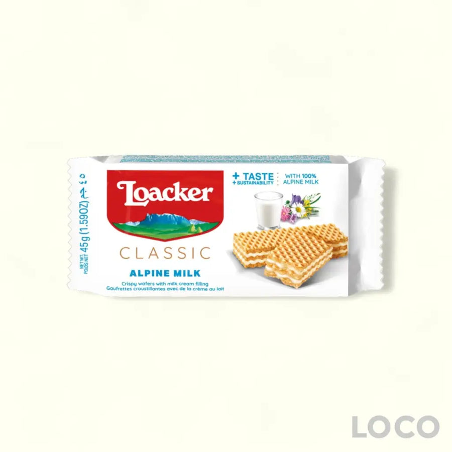 Loacker Wafers 45G - Milk
