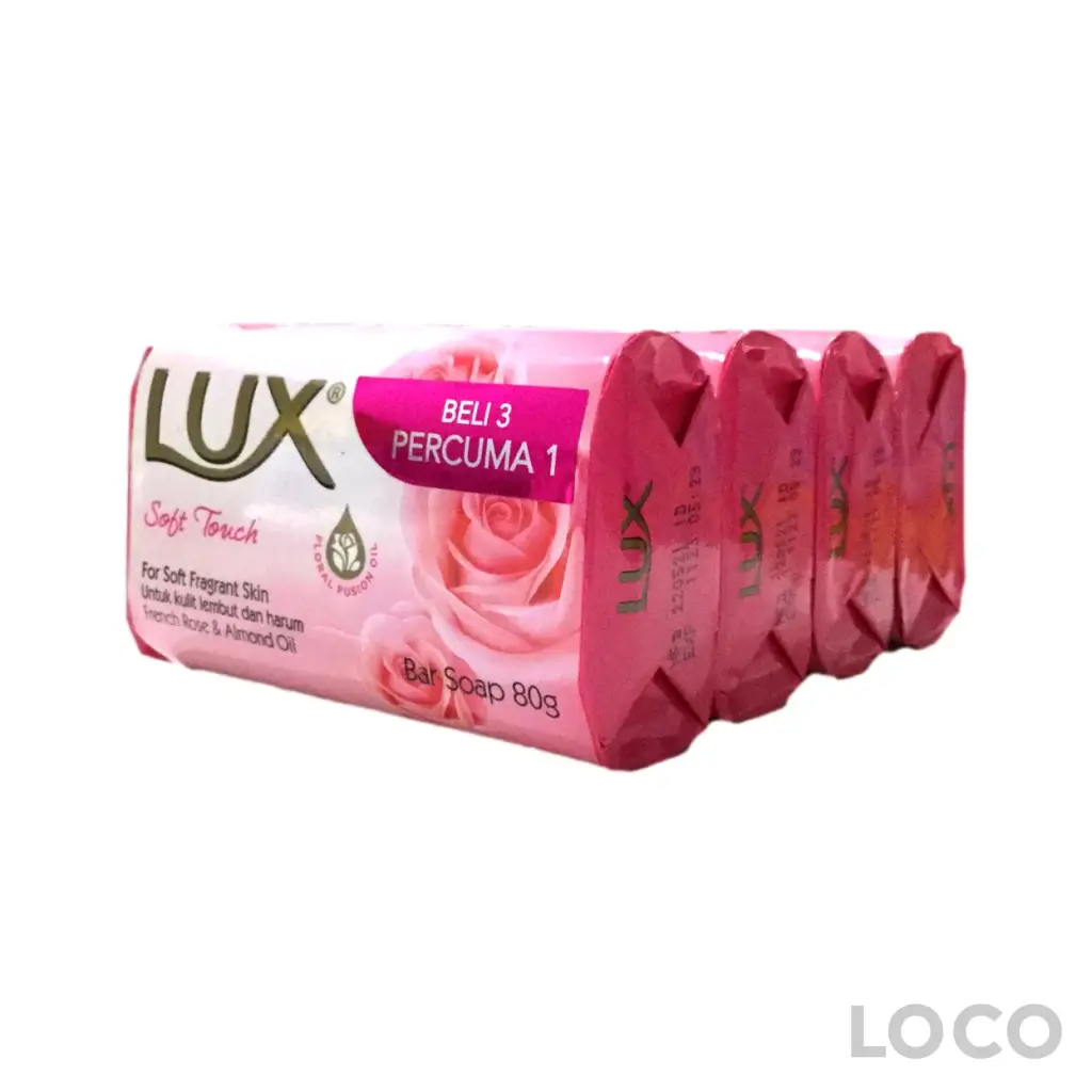 Lux Soft Touch Bar Soap 4X70G - Bath & Body