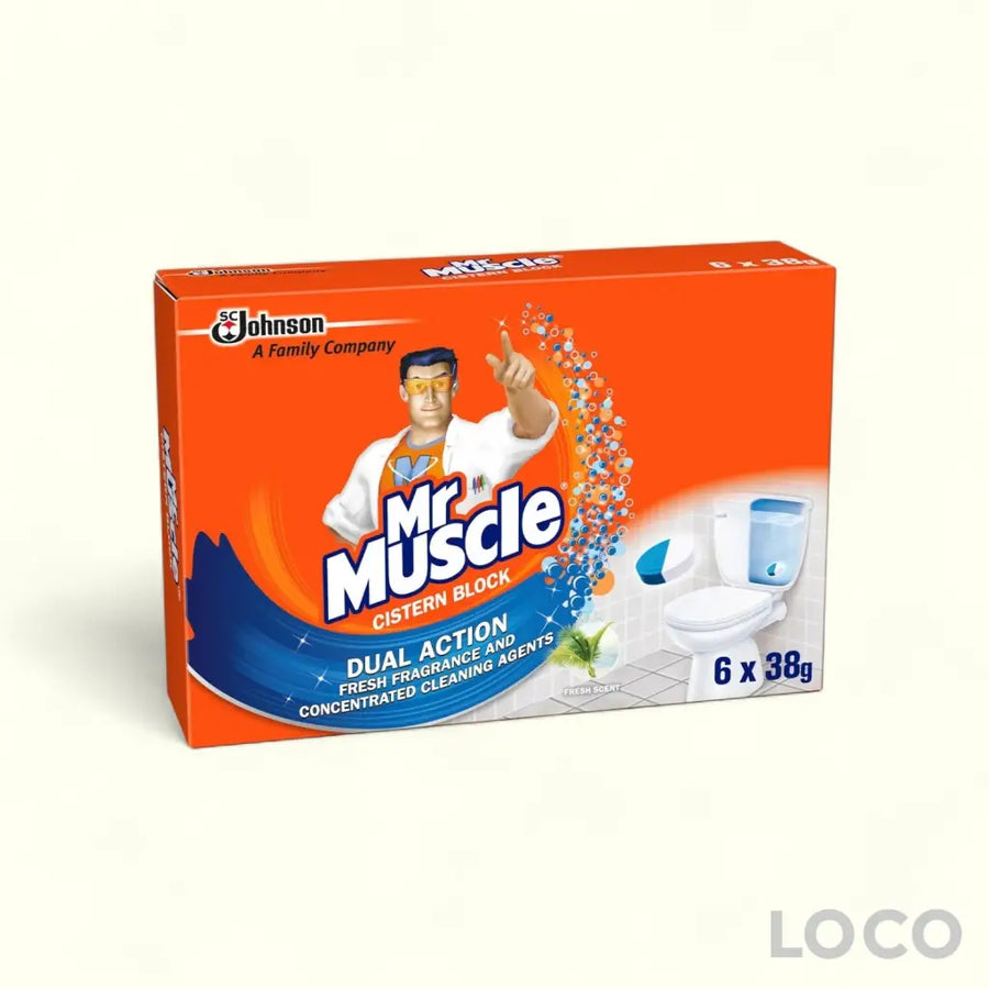 Mr Muscle 4In1 Active Clean In-Cistern Block 6X38G