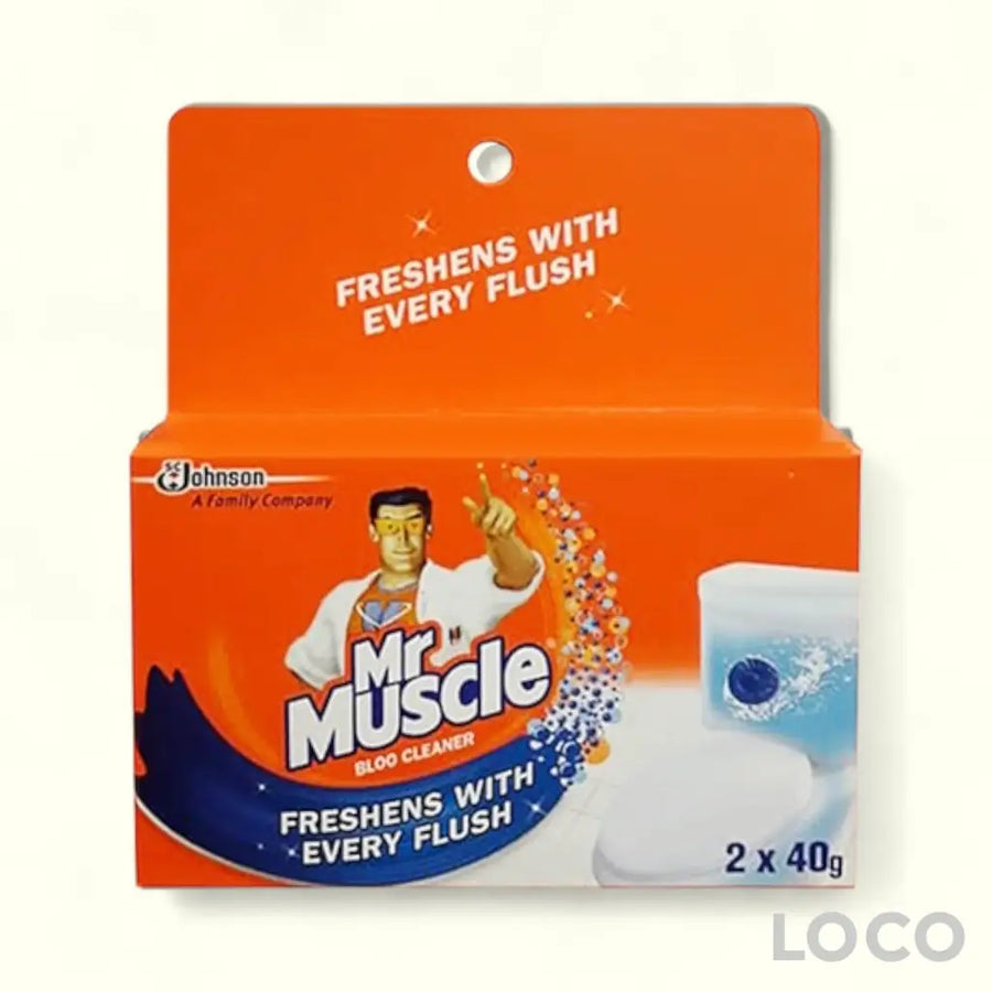 Mr Muscle Kiwi Kleen Bloo Cleaner 2X40G