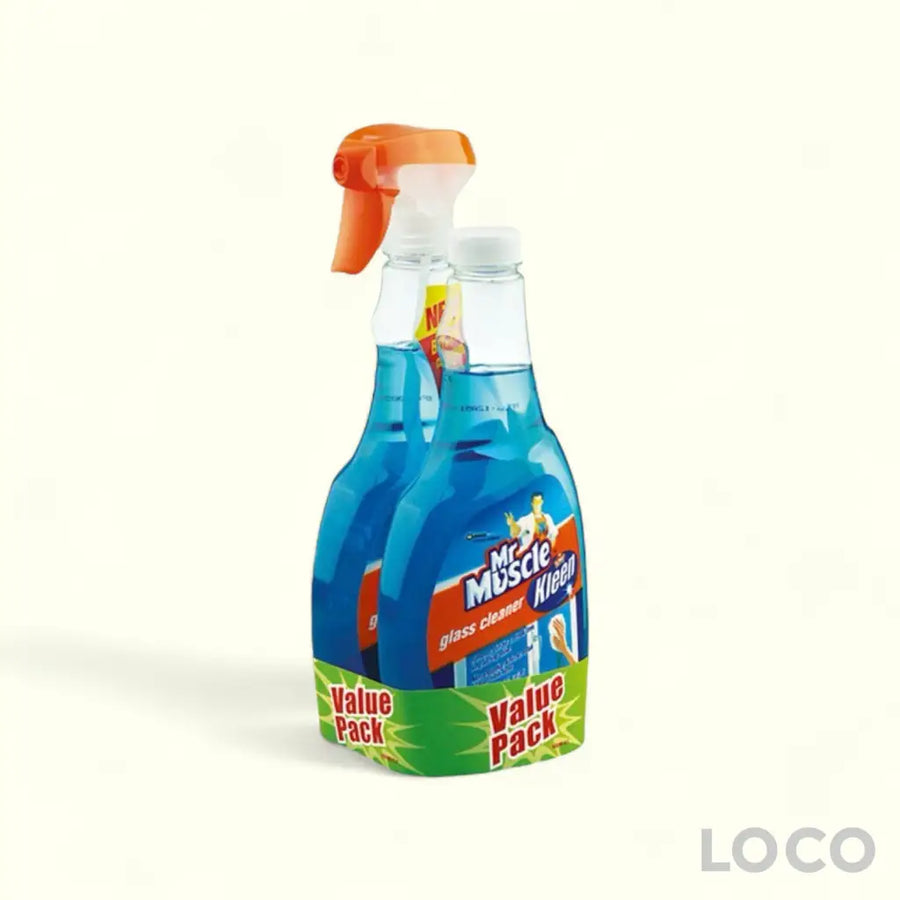 Mr Muscle Kiwi Kleen Glass 500mlx2 Value Pack - Super Active