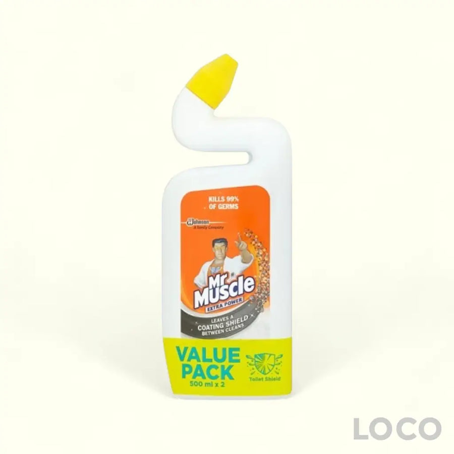 Mr Muscle Toilet Bowl Cleaner Extra Power 500mlx2 Twin Pack