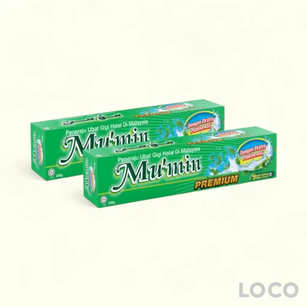 Mumin Toothpaste Premium 250Gx2 - Pudina Asli