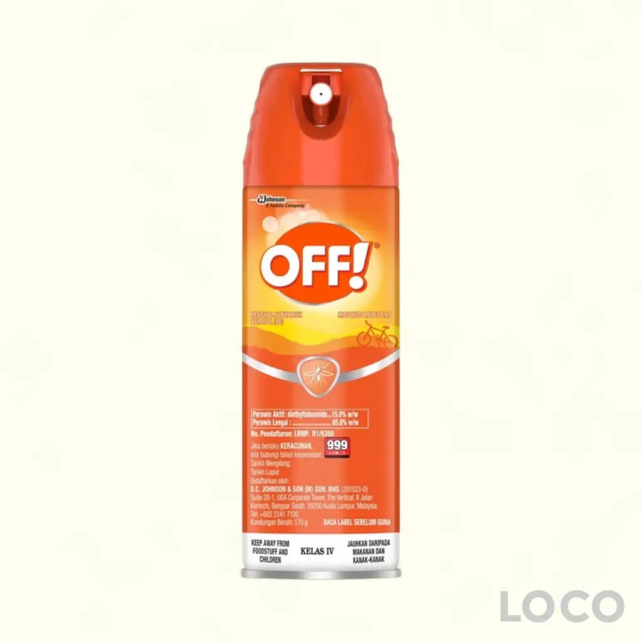 Off! Insect Repellent Aerosol Spray 170G