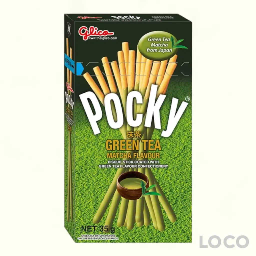 Pocky Biscuit Sticks - Green Tea Matcha 35G