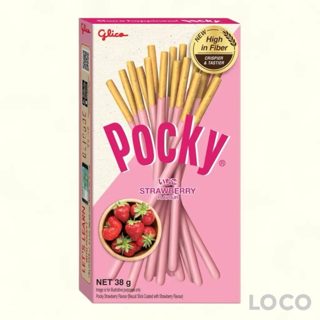 Pocky Biscuit Sticks - Strawberry 38G