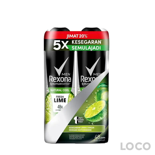 Rexona Men Anti Perspirant Natfreslime Twin Pack 2X135ml