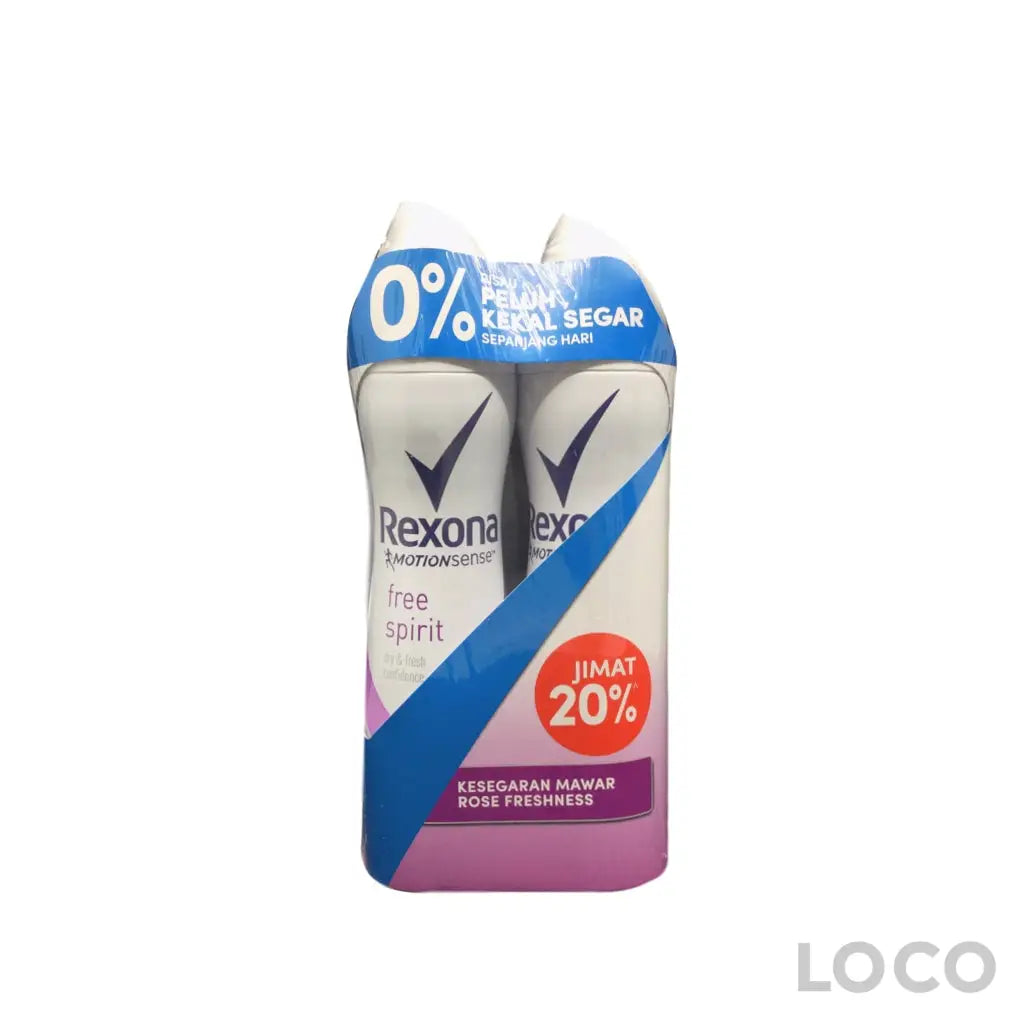 Rexona Women Anti Perspirant Free Spirit Twin Pack 2X135ml