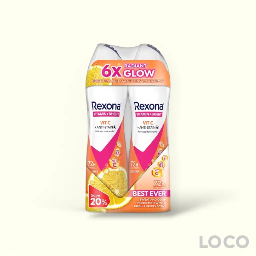 Rexona Women Anti-Perspirant Spray 72H 2x135ml Twin Pack