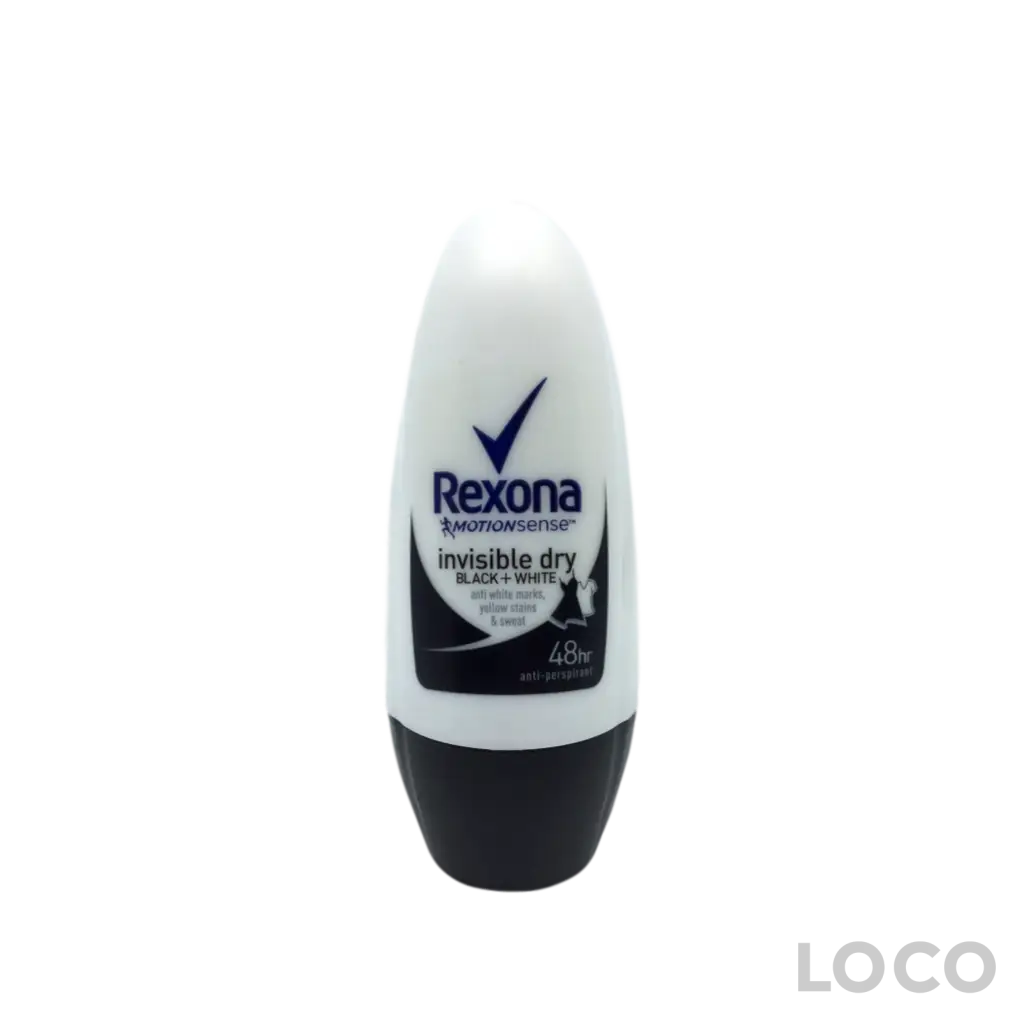 Rexona Women Roll On Invisible Dry 72H 45ml - Deodorant