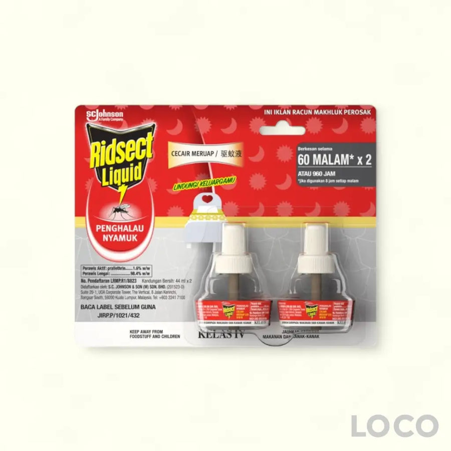 Ridsect Liquid Refill 60N 44mlx2 Twin Pack - Regular