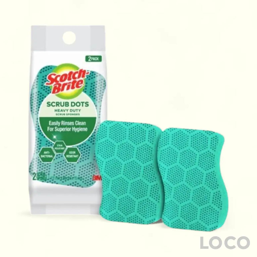 Scotch Brite Scrub Dots 2S Scrub Sponge Heavy Duty