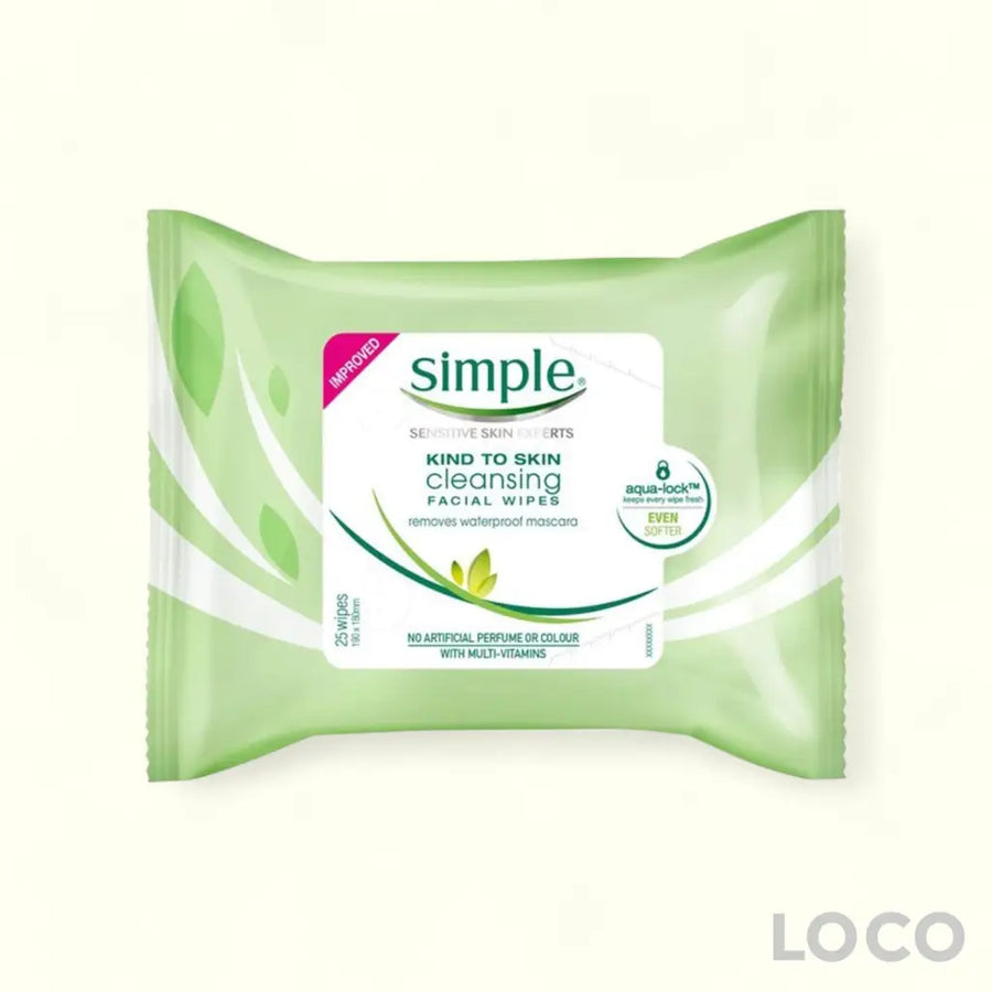 Simple Cleansing Facial Wipes 25s