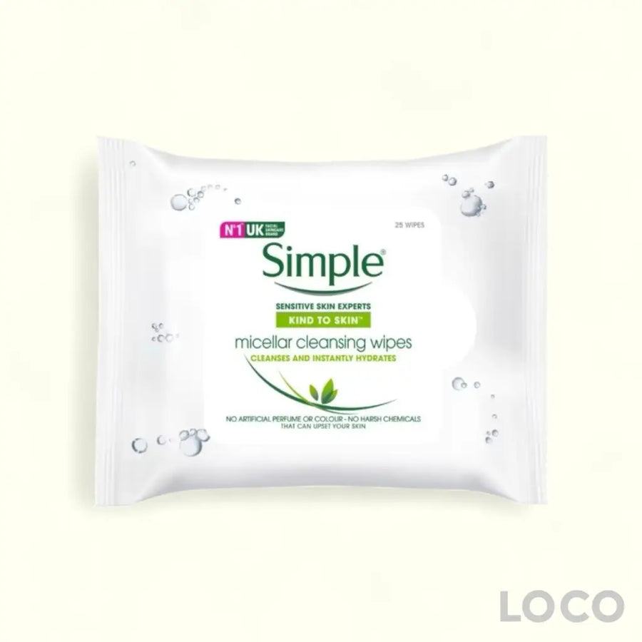 Simple Micellar Cleansing Wipes 25s