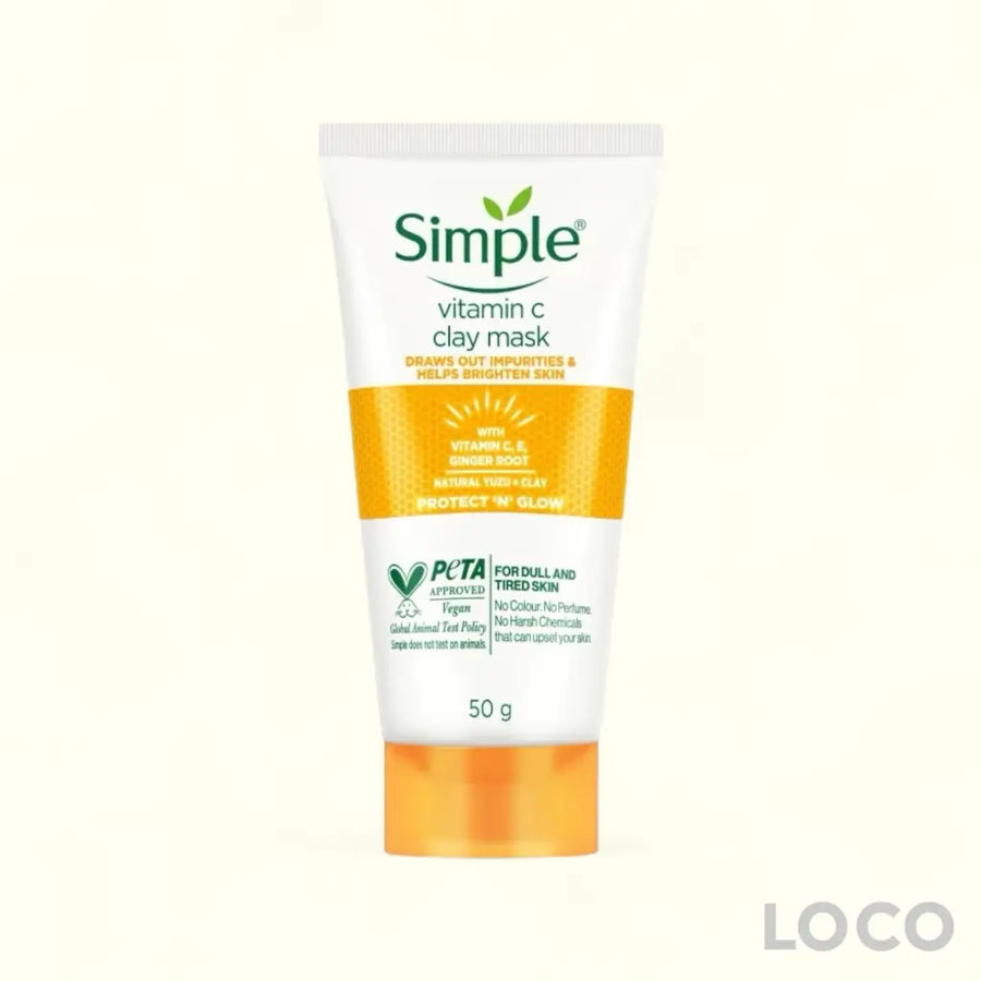 Simple Protect N Glow Vitamin C Clay Mask 50g