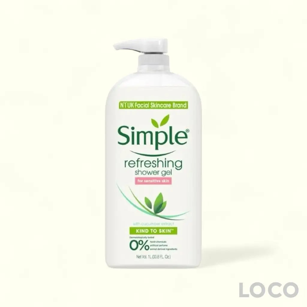 Simple Shower Gel 1L - Refreshing