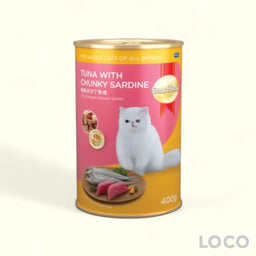 Smart Heart Cat Canned Food 400g - Tuna & Chunky Sardine