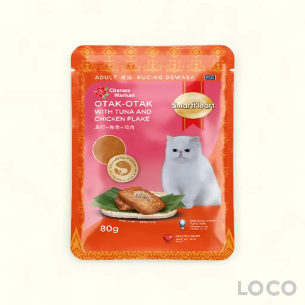Smart Heart Cat Food Pouch 85g/80g - Otak-Otak With Tuna &