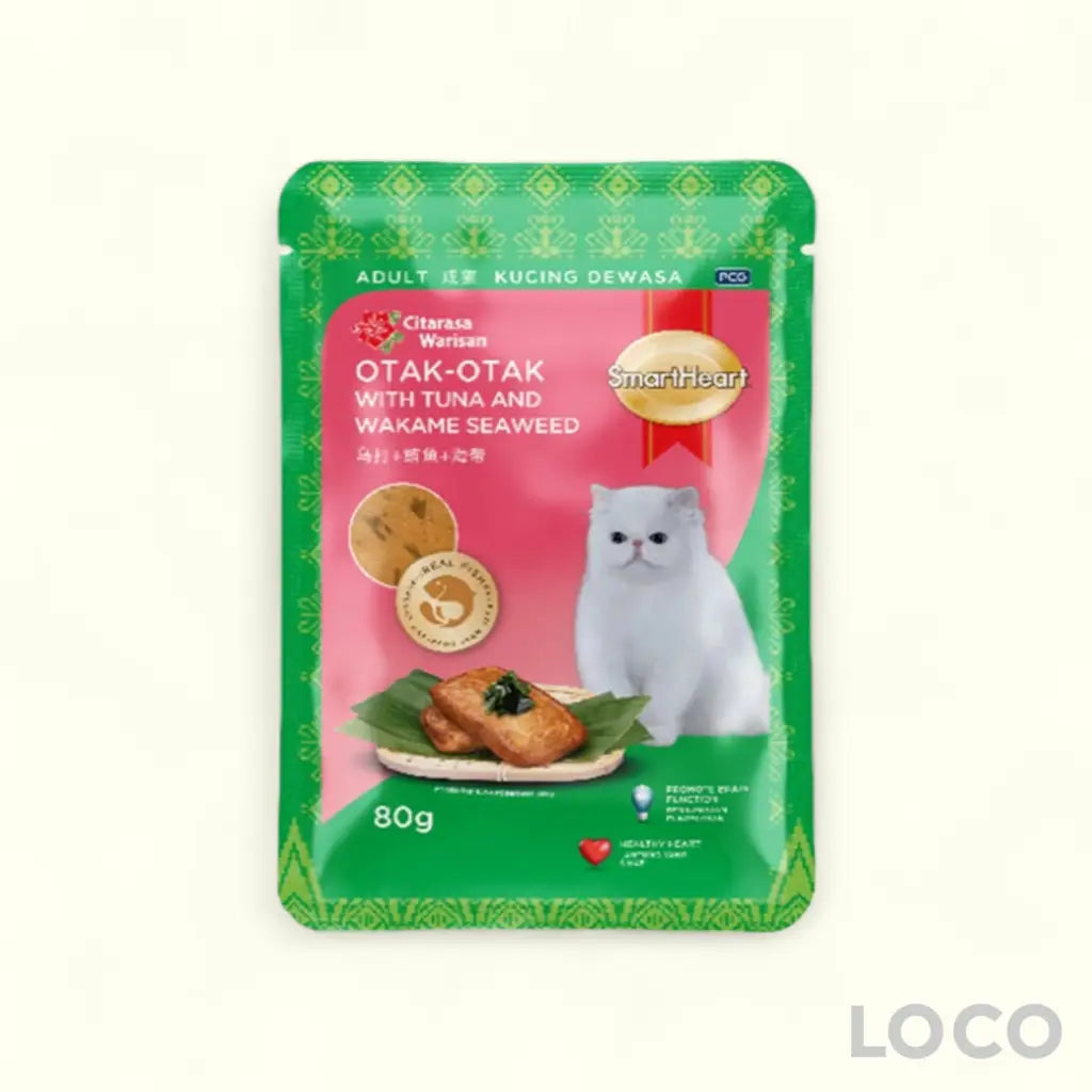 Smart Heart Cat Food Pouch 85g/80g - Otak-Otak With Tuna &