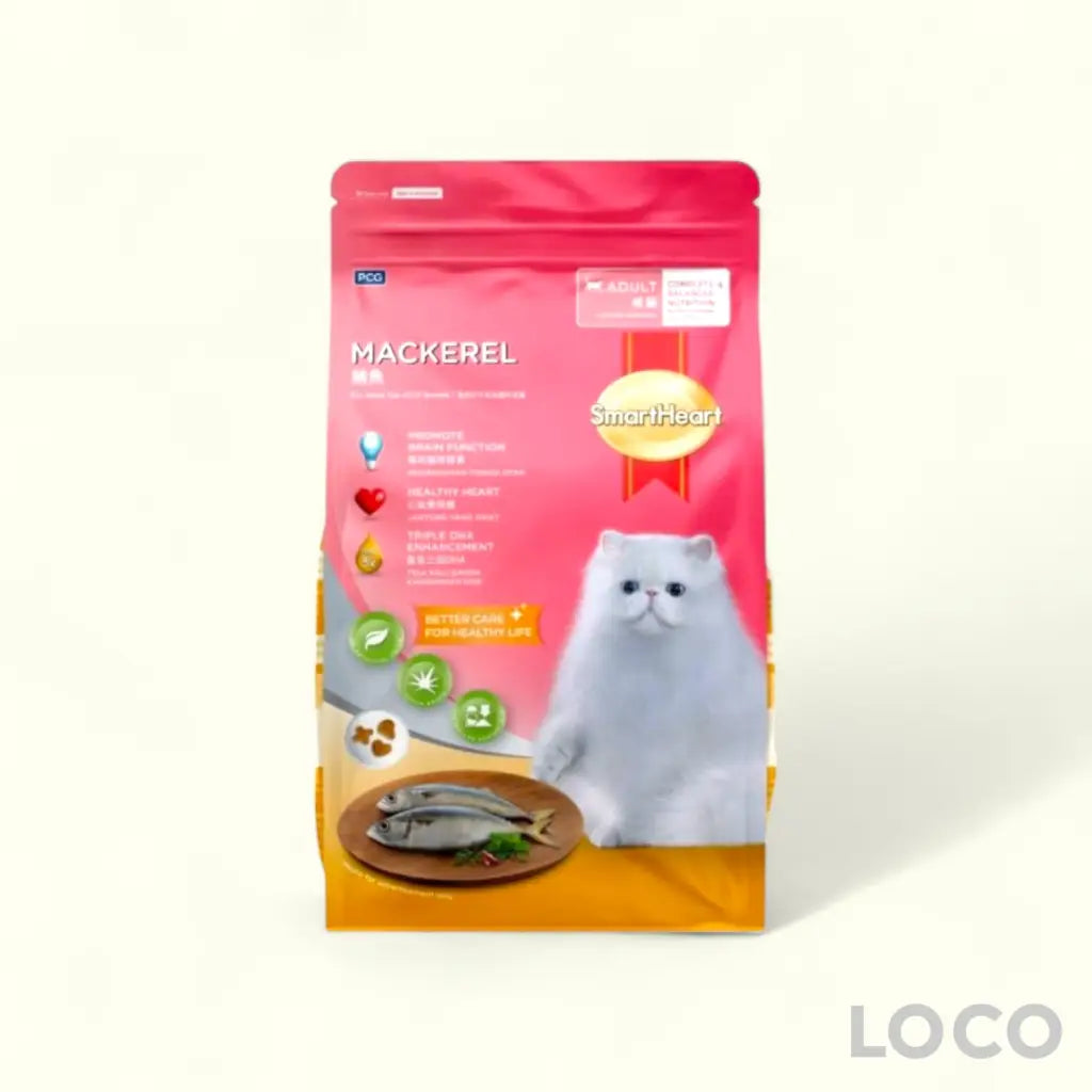 Smart Heart Dry Cat Food 3kg/2.8kg - Mackerel 3kg
