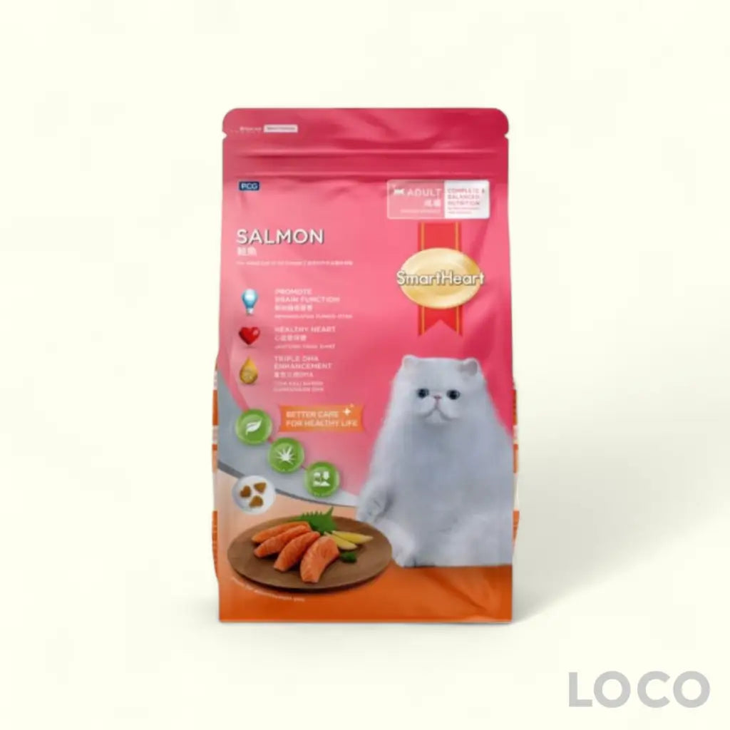 Smart Heart Dry Cat Food 3kg/2.8kg - Salmon 3kg