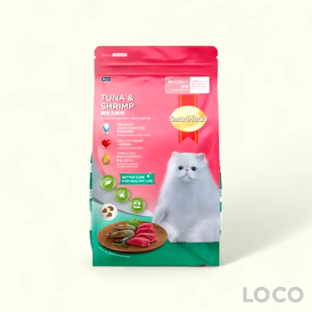 Smart Heart Dry Cat Food 3kg/2.8kg - Tuna & Shrimp 3kg