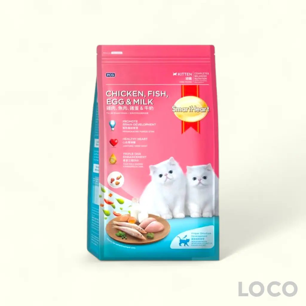 Smart Heart Dry Cat Food 480G/450G - Kitten Chicken, Fish,