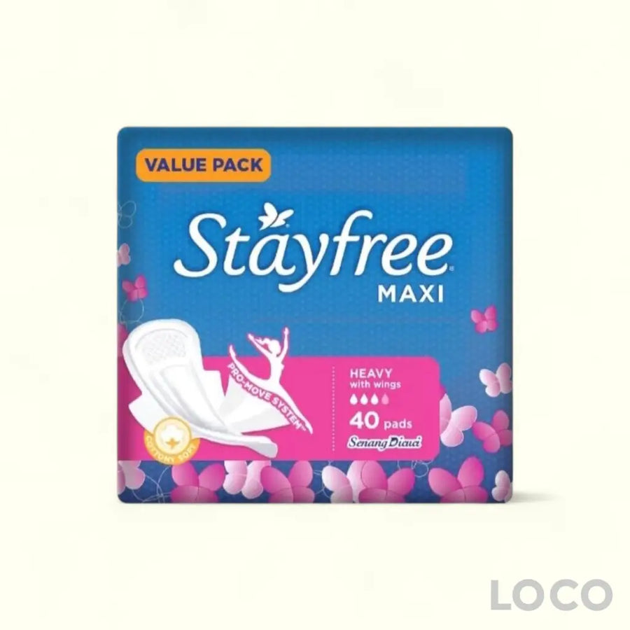 Stayfree Feminine Pads Maxi Wing 20SX2 Twin Pack