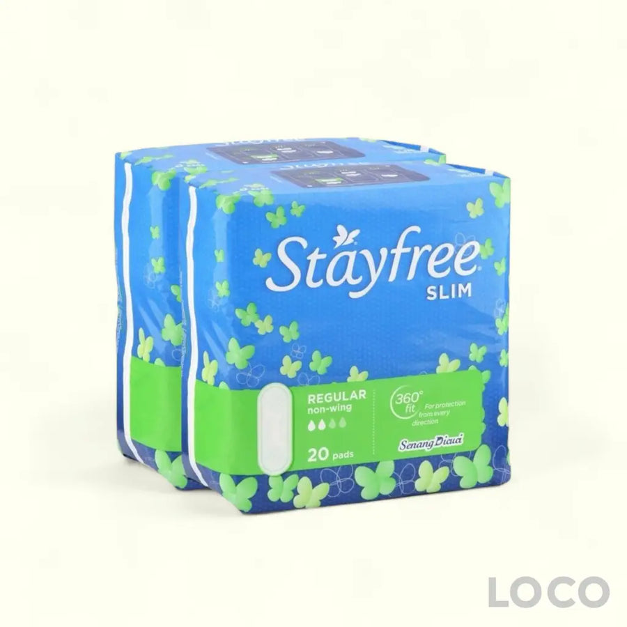 Stayfree Feminine Pads Slim Non-Wing 20SX2 Twin Pack
