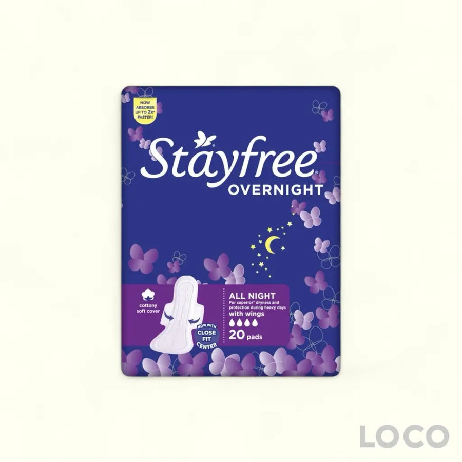 Stayfree Feminine Pads Soft Night 20S
