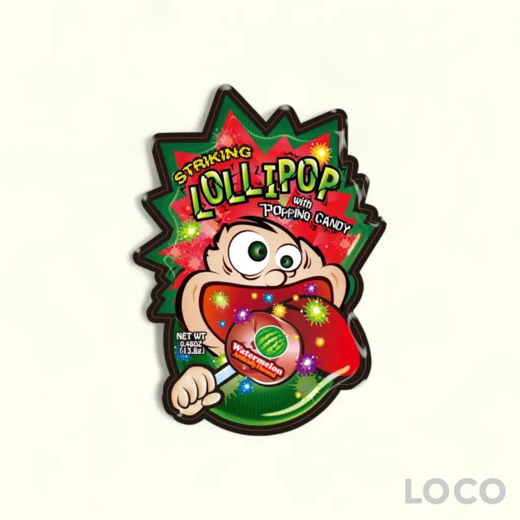 Striking Lollipop With Popping Candy 13.8G - Watermelon