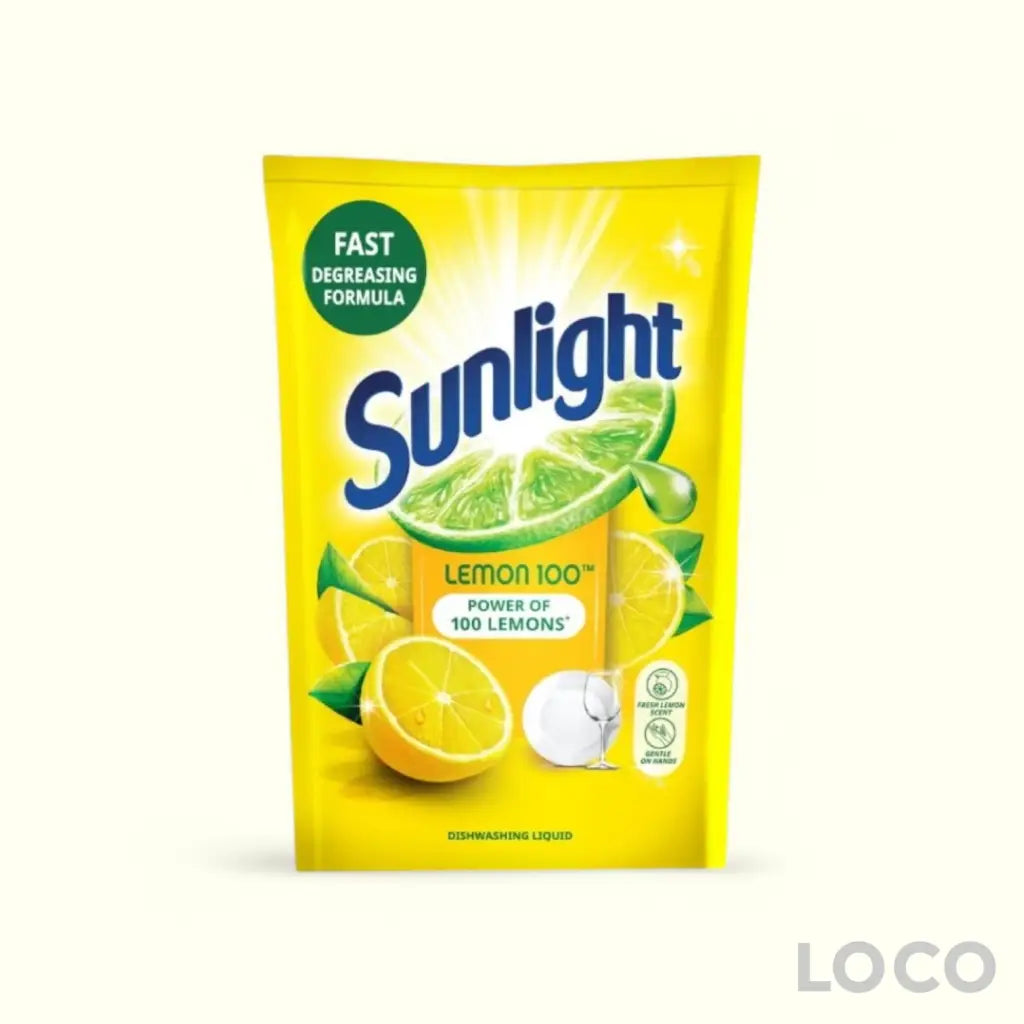 Sunlight Dishwash Liquid Pouch 700ml - Lemon 700ml