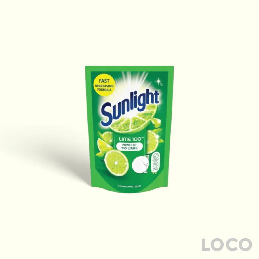 Sunlight Dishwash Liquid Pouch Lime 200ml - Dishwashing