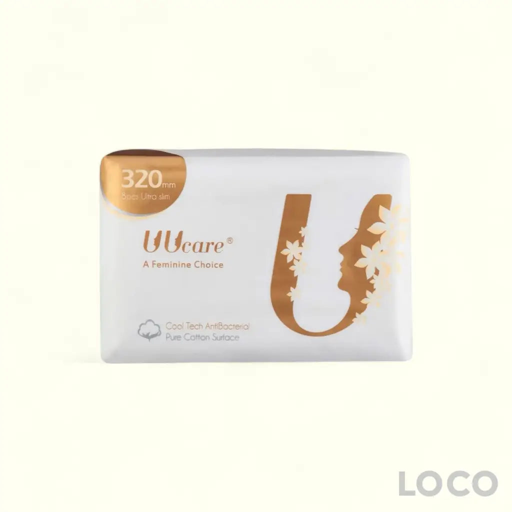 UUCare Cool Tech Antibacterial Feminine Pads Night 320mm 8S