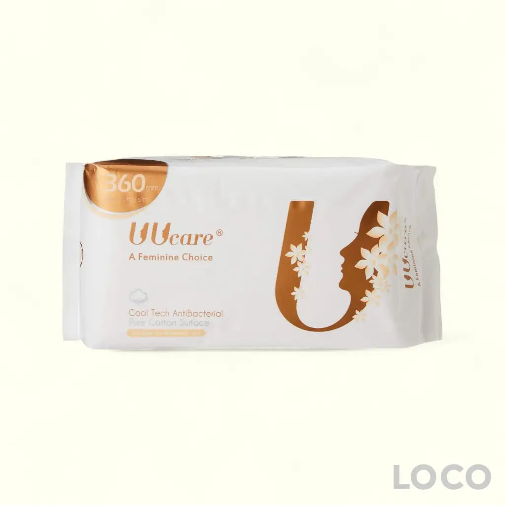 UUCare Cool Tech Antibacterial Feminine Pads Night 360mm 8S