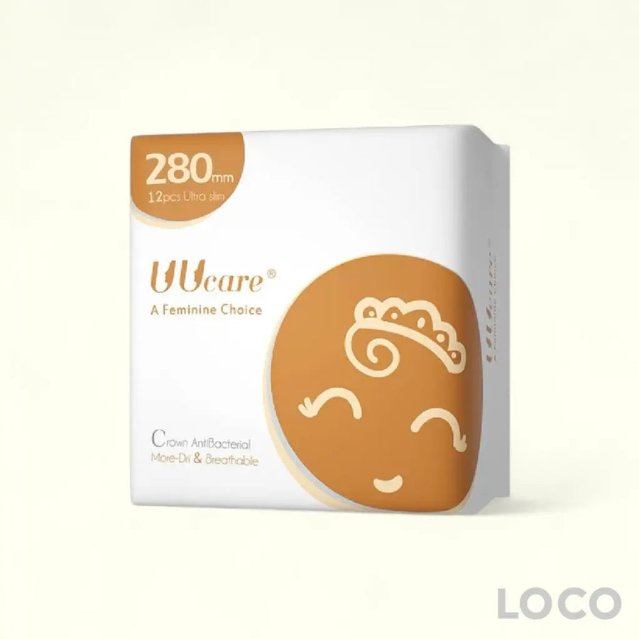 UUCare Crown Antibacterial Feminine Pads Day 280mm 12S