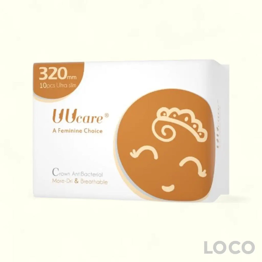 UUCare Crown Antibacterial Feminine Pads Night 320mm 10S
